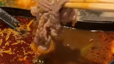 Delicious roast hot pot