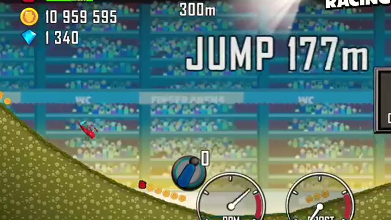 Hill climb racing game flying game video