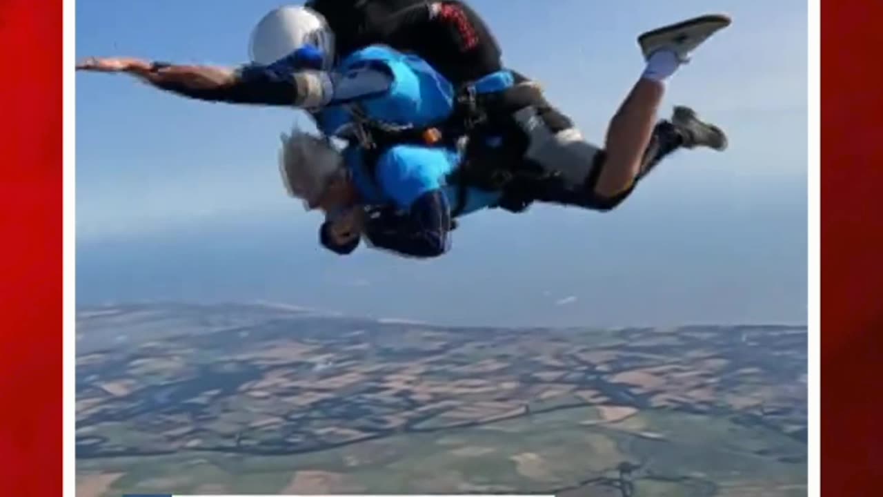 బామ్మ భళా.. 102 ఏళ్ల వయసులో స్కైడైవింగ్ #short #skydiving #102yearsold #milliebailey | FBTV NEWS