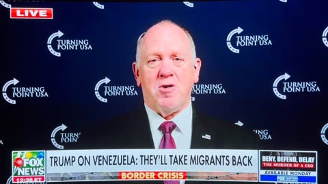 WATCH: Tom Homan says they've got countries who will take back TDA gang members if Venezuela doesn't