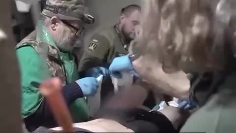 Conveyor belt of wounded Ukrainians mercenaries