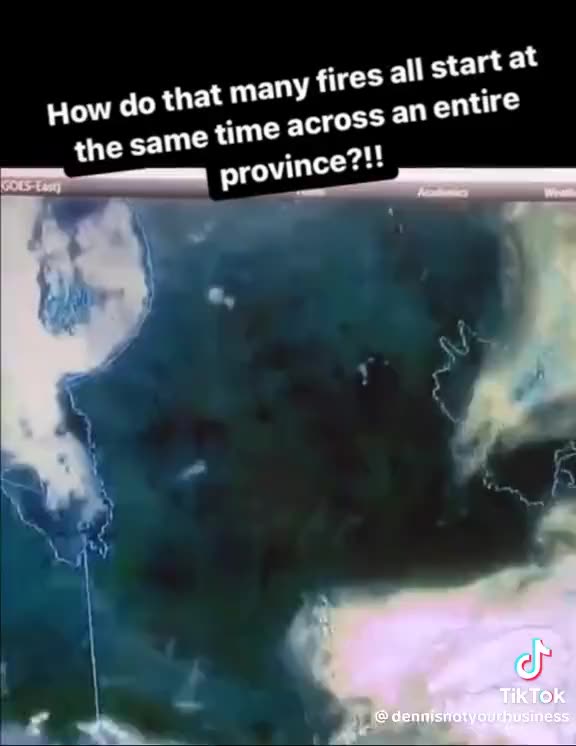 Watch ALL of SE Quebec catch on fire at the EXACT SAME TIME