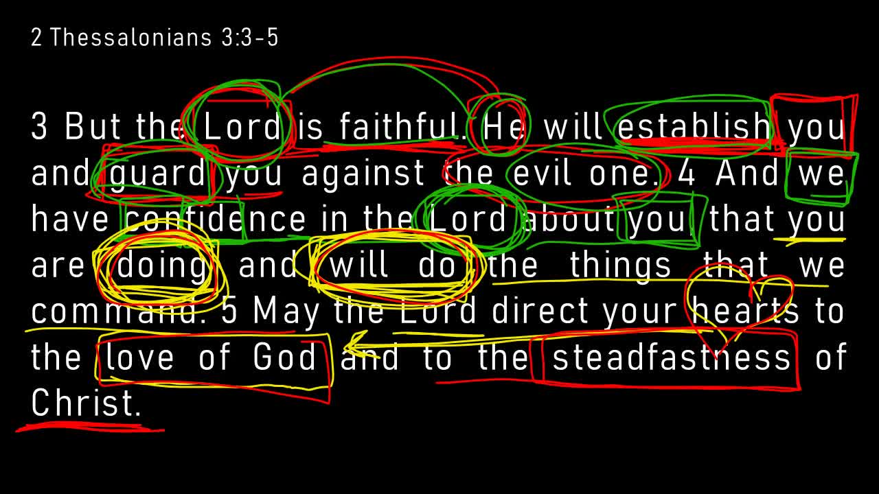 2 Thessalonians 3:1-5 // The Lord is Faithful