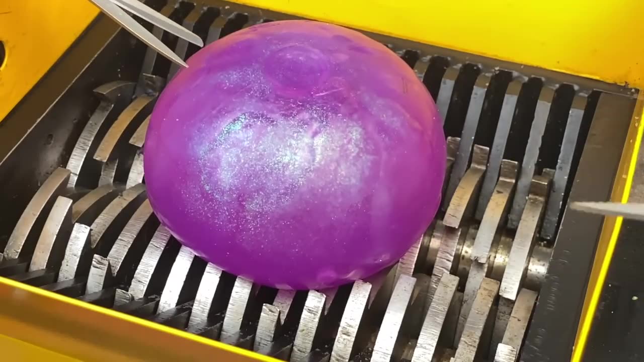 Shredding Mega Slime Ball! Oddly Satisfying Video!