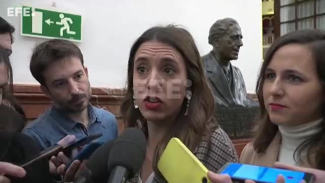 Irene Montero confía que enmienda facilite interpretación de la ley solo sí es sí