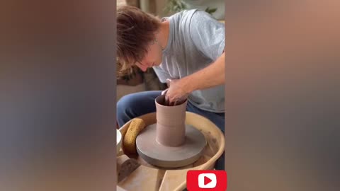 Making clay pot