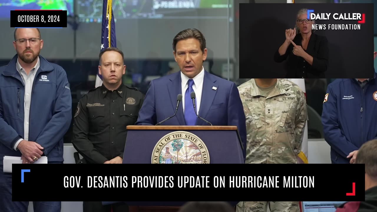 Gov. DeSantis Provides Update On Hurricane Milton
