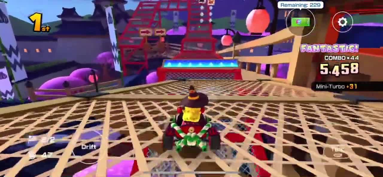 Mario Kart Tour - Crimson Hop Rod Kart Gameplay (Ninja Tour)