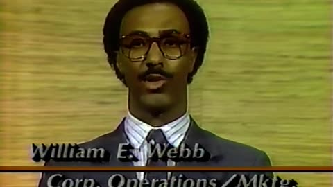 December 6, 1987 - William E Webb on WISH 'JobTrac'