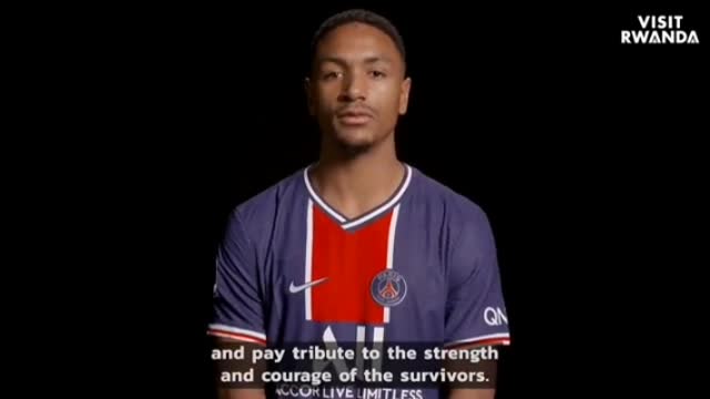 PSG paying tribute to Rwanda Genocide. Thanks