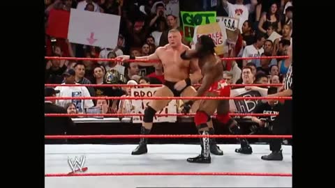 Brock Lesnar Vs Booker T. (WWE Raw)