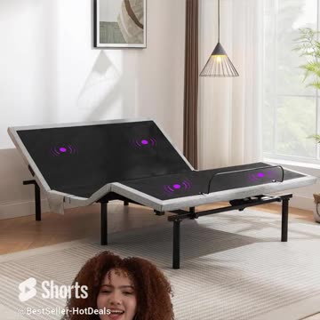 Adjustable Bed Frame Queen, Adjustable Bed Base with Massage