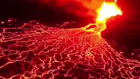 The images of this volcanic eruption are surreal