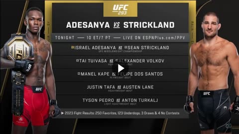 UFC 293: Sean Strickland shocks Israel Adesanya to become the new middleweight champion