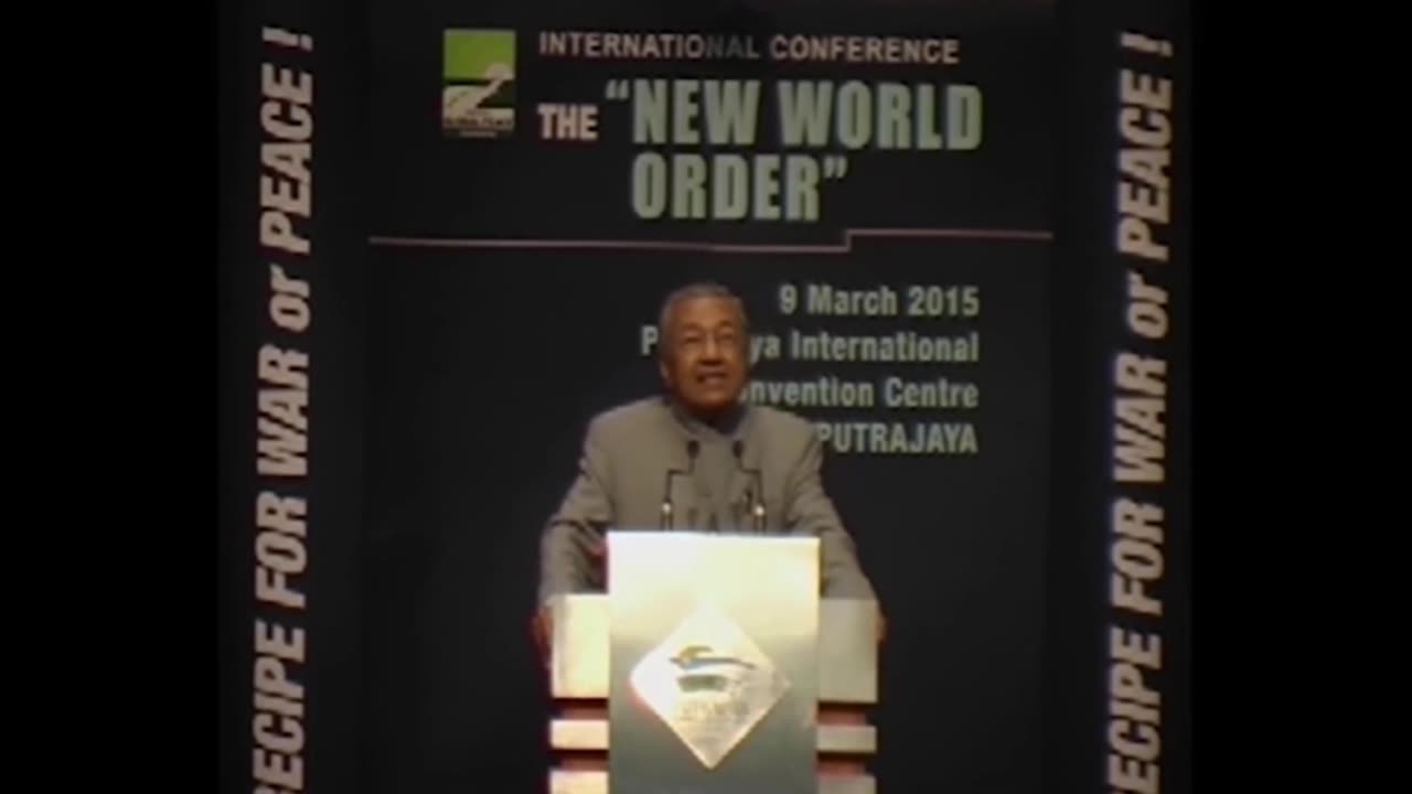 Former Prime Minister of Malaysia Warns About the New World Order's Depopulation Agenda in 2015