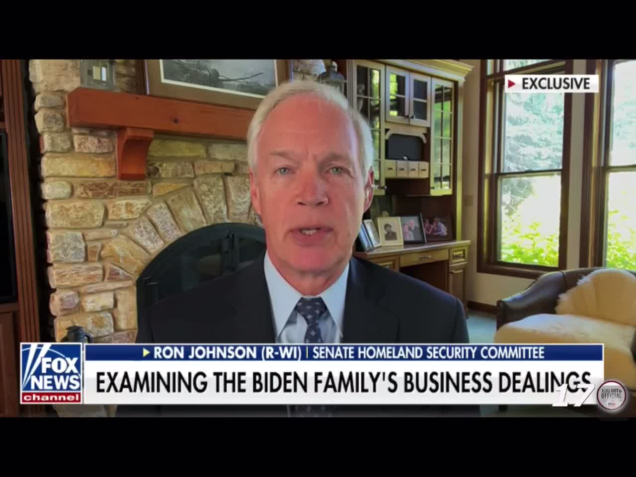 Ron Johnson says Joe Biden is compromised and he’s been lying about Hunter’s business dealings.