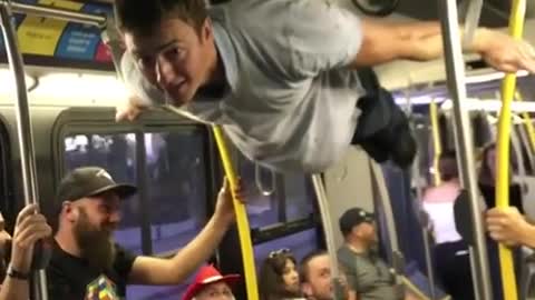 superman on bus