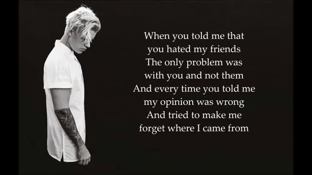 Justin Bieber - Love Yourself (Lyrics)