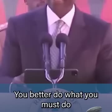 Kenyan President Warning People About the US Dollar