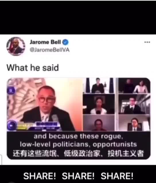 China... What did they say??