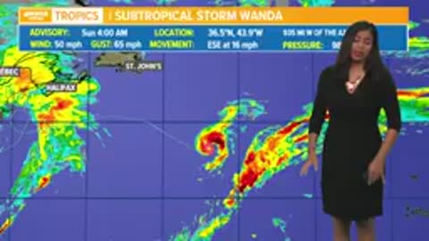 Saturday night tropical update: Subtropical Storm Wanda forms