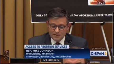 Rep. Mike Johnson Leaves Abortion Advocate Speechless