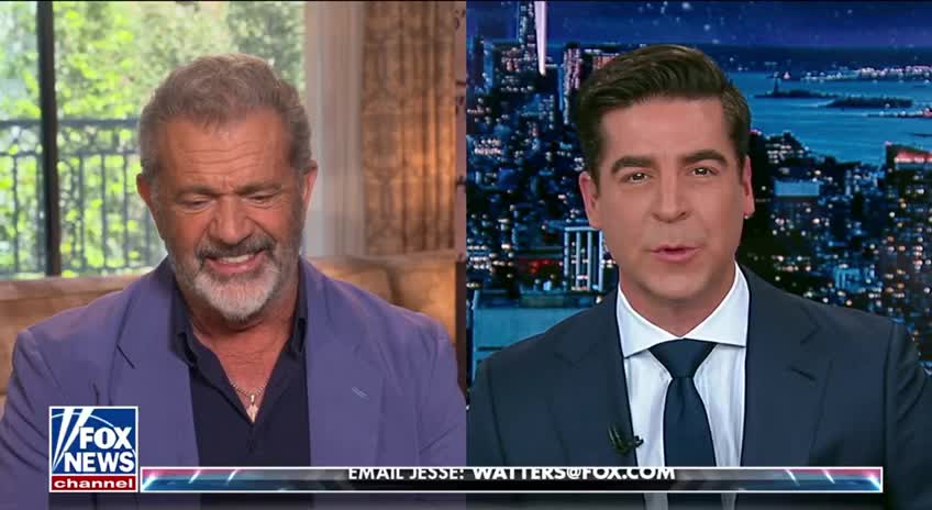 Mel Gibson with Jesse Watters