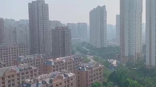 many high-rise buildings