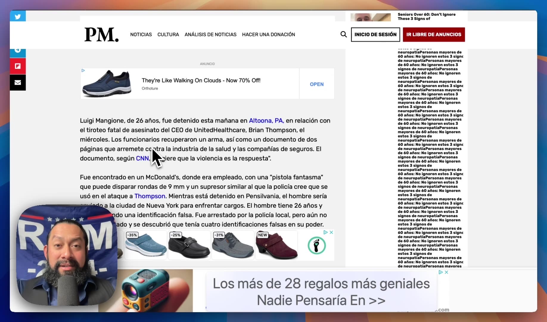 Penny Absuelto, BLM pide vigilantes, quien es Luigi Mangione?