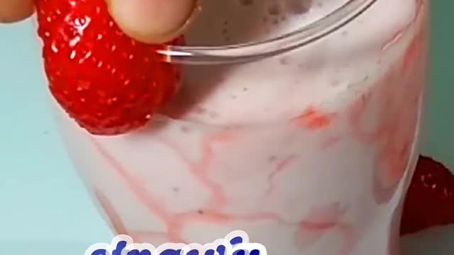 Strawberry milkshake | strawberry milkshake smothie recipe