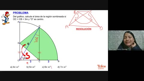 TRILCE SEMESTRAL 2021 | SEMANA 12 | GEOMETRÍA: ÁREAS DE REGIONES CIRCULARES