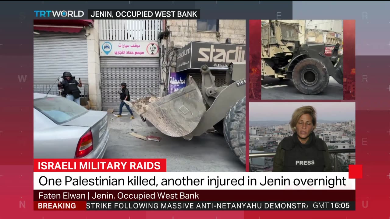 Israeli bulldozer targets TRT World reporter in occupied West Bank