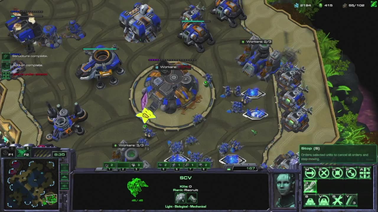 AIMING FOR 200 APM - Terran vs Zerg - Starcraft 2 gold league ladder match