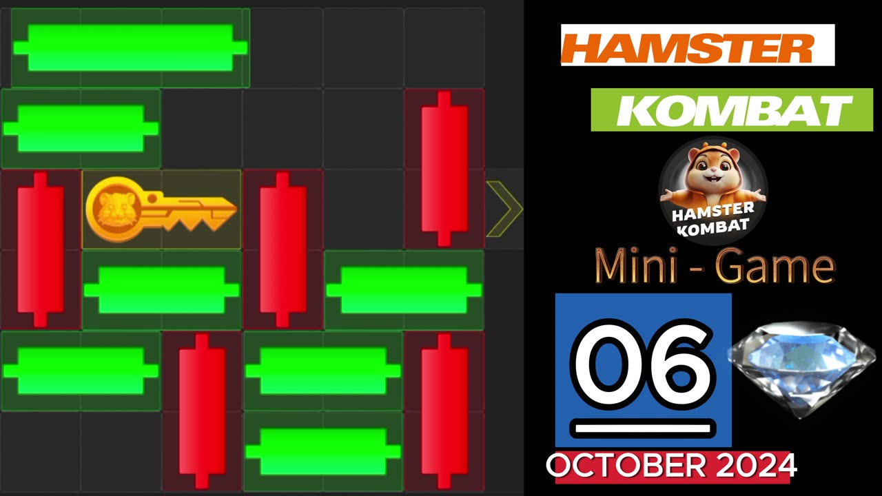 06 October Mini Game 100% Solved | Hamster Kombat Mini Game Puzzle Today 06 October #hamsterkombat