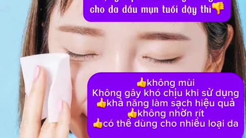 Top 5 nước tẩy trang phù hợp cho da dầu mụn tuổi dậy thì