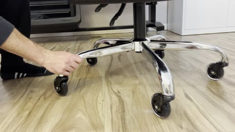 3" Rubber Office Chair Caster Wheels Set of 5 Heavy Duty & Safe for All Floors Including Hardwood
