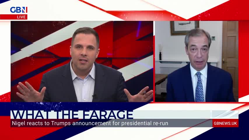 Nigel Farage reacts to Trump's announcement for a presidential election re-run