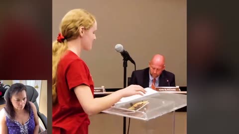 Brave girl makes woke teachers PANIC with genius stunt at school board meeting