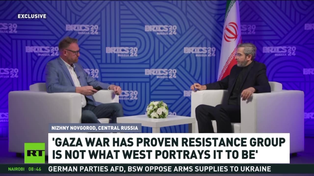 RT had the honor of speaking with Ali Bagheri Kani, Iran’s interim foreign minister