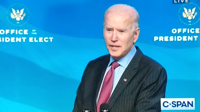 Joe Biden says it is a good thing that President Trump is not coming to the inauguration