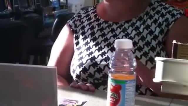 Lady Loses Her Temper Over Juice