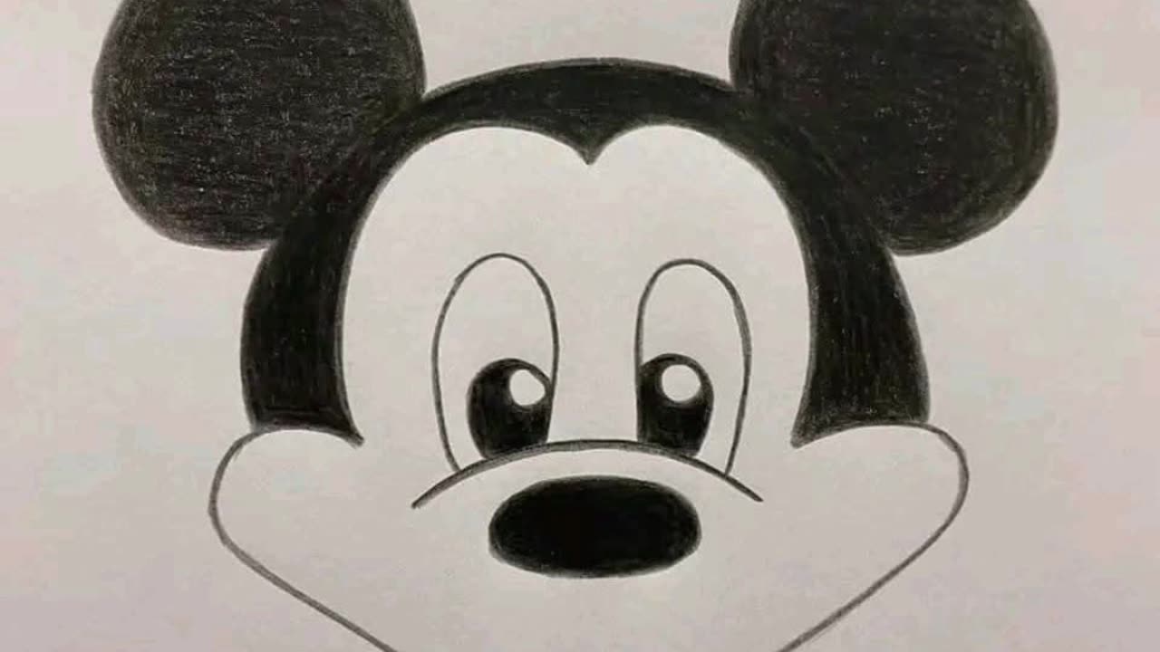 Mickey mouse drawing step by step