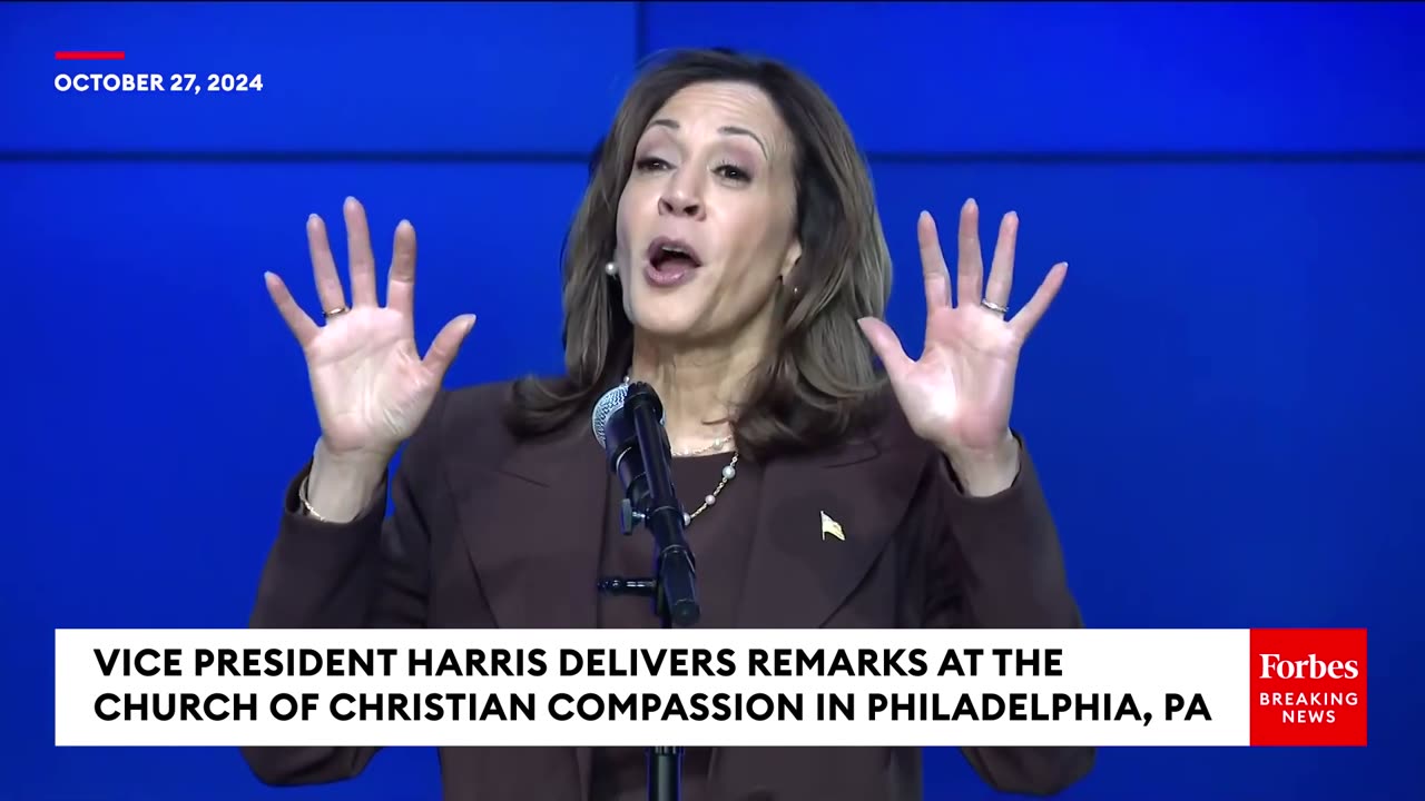 JUST IN- Vice President Harris Discusses Her Faith During Campaign Stop At Philadelphia Church