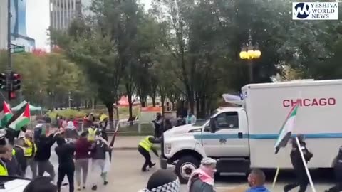 Black Hebrew Israelites try to join FreePalestine protest in Chicago