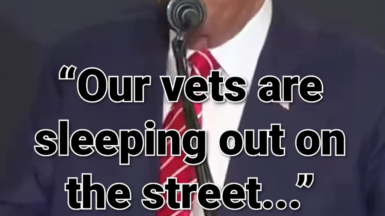 05. Our vets are sleeping out on the street, and these people are staying at the Waldorf Astoria hot