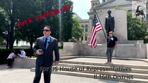 Jack Lombardi Speaking at the Springfield Freedom 515 Rally at State Capitol Building 17 July 2021