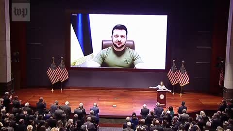 Standing ovation for Zelensky in the US Congress.