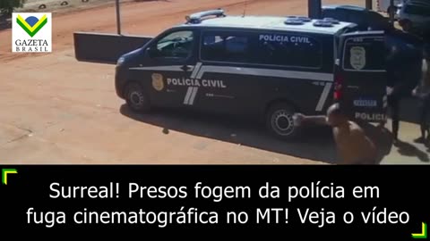 Surreal! Presos fogem da polícia em fuga cinematográfica no MT!