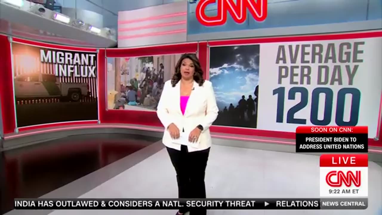 “The Border is secure” CNN: "Migrant Crisis At The Southern Border Is Exploding Once Again"