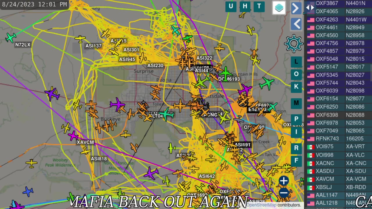 Bird Mafia Hammering Hard from Utah - US60 getting a lot of SPY TRAFFIK over its COMMUNITIES - noon